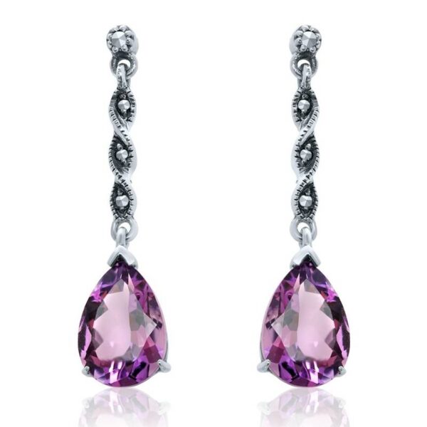 Sterling Silver Marcasite Earrings