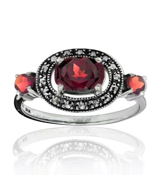 Sterling Silver Marcasite Ring