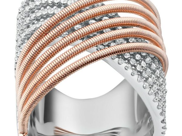 Sterling Silver Criss Cross Ring