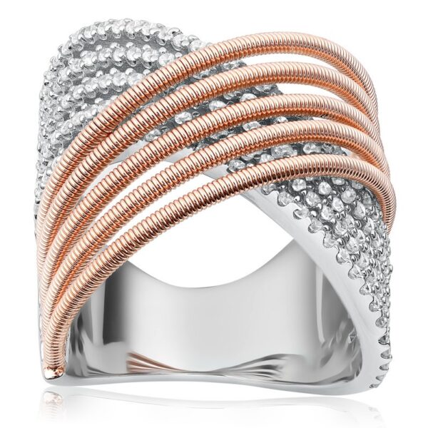 Sterling Silver Criss Cross Ring