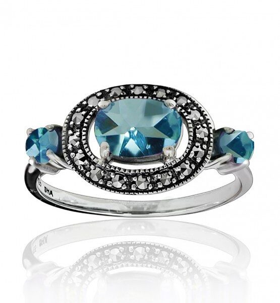 Sterling Silver Marcasite Ring