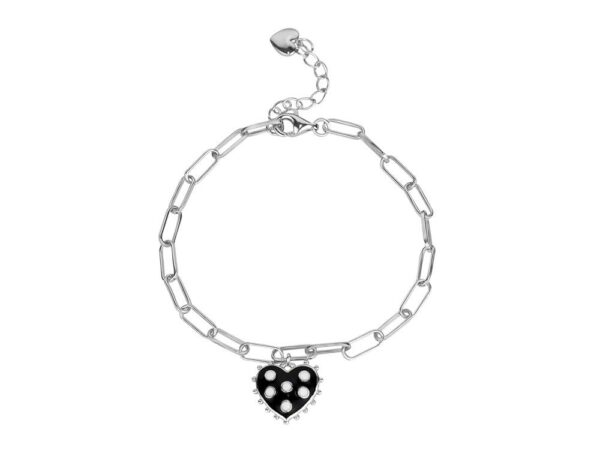 Sterling Silver Bracelet Heart Charm