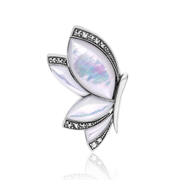 Sterling Silver Butterfly Brooch