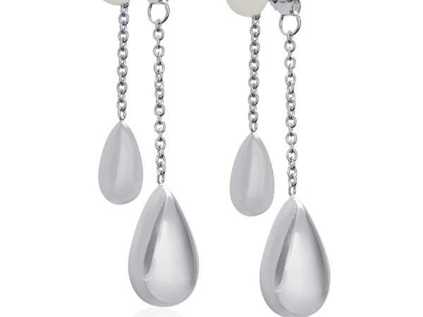Sterling Silver Electroform Drop Earrings