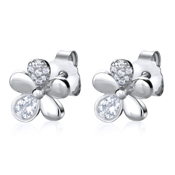 Sterling Silver Flower Stud Earrings