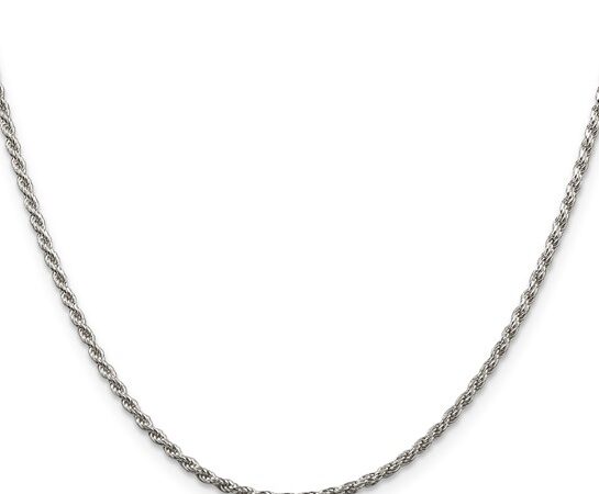 Sterling Silver Diamond Cut Rope Chain