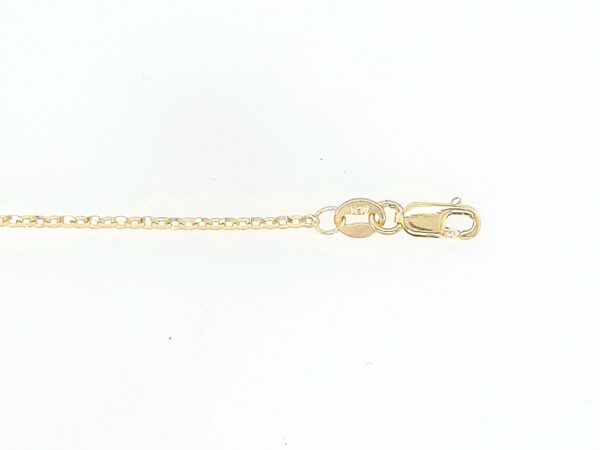 10K Gold Diamond Cut Rolo Link Chain