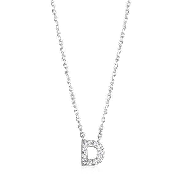 Silver Initial Necklace