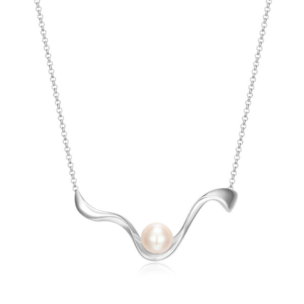 ELLE Sterling Silver Pearl Necklace