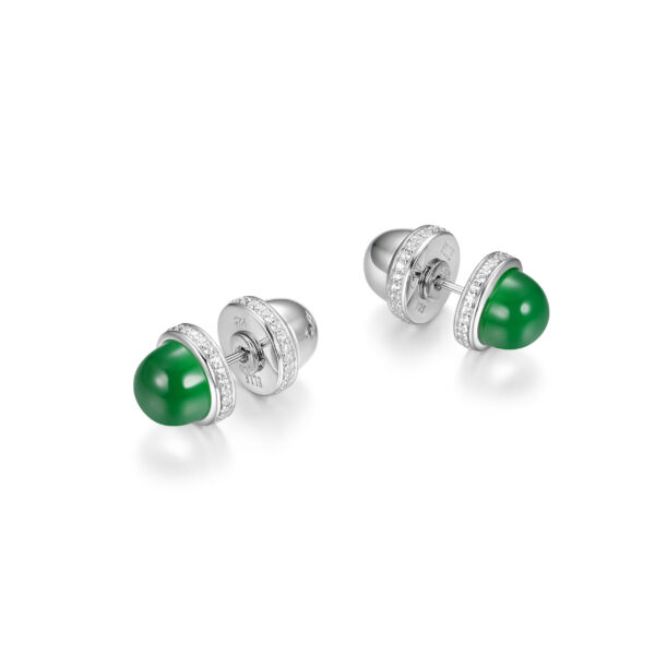 ELLE Green Agate Stud Earrings