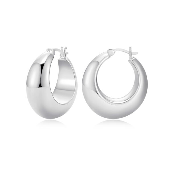 Sterling Silver Trending Hoop Earring