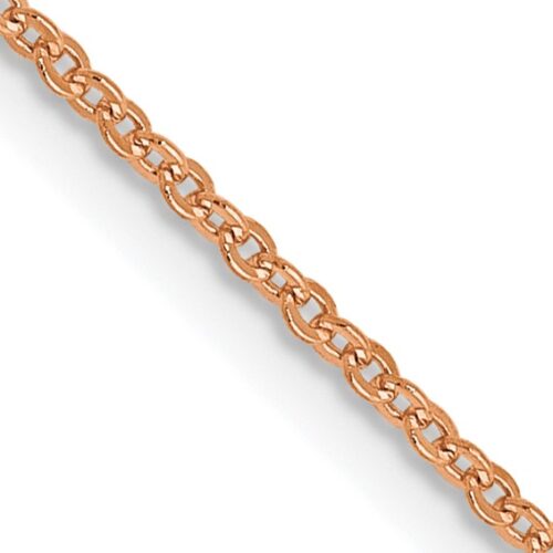 Rose Gold Cable Link Chain Sapphires Jewellers