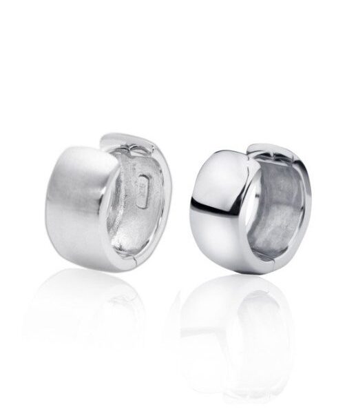 Sterling Silver Polished Huggie Earrings