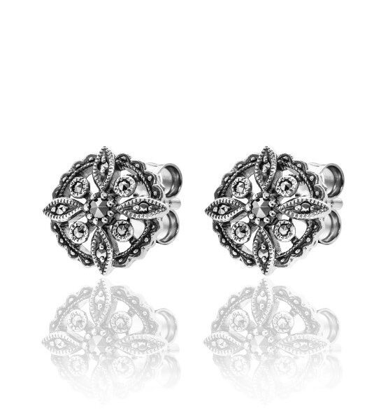 Sterling Silver Marcasite Earrings