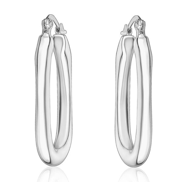 Sterling Silver Electroform Hoop Earrings