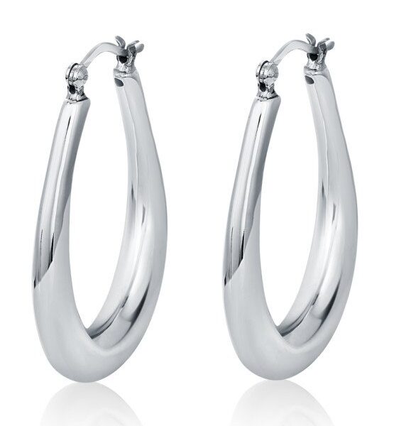 Sterling Silver Electroform Hoop Earrings