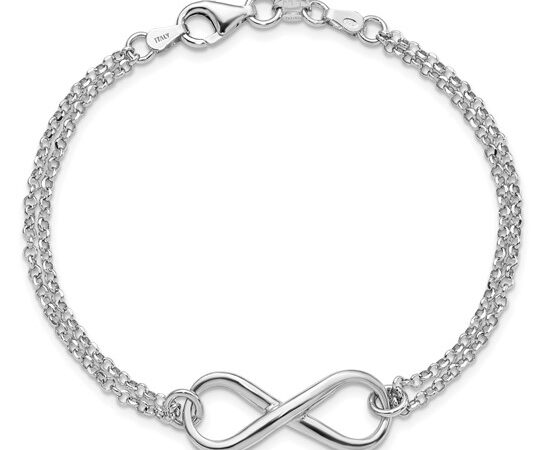 Sterling Silver Infinity Bracelet