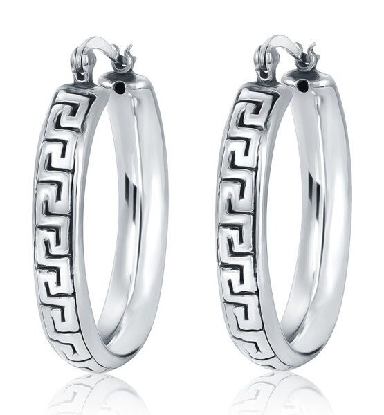 Sterling Silver Electroform Hoop Earrings