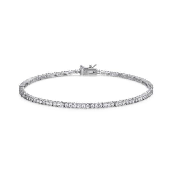 Silver Reign Cubic Zirconia Anklet