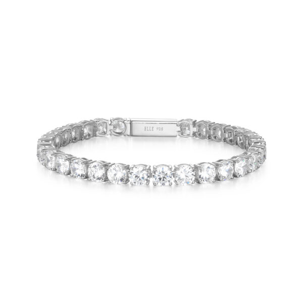 Silver ELLE Cubic Zirconia Tennis Bracelet