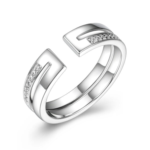Silver ELLE Contemporary Ring