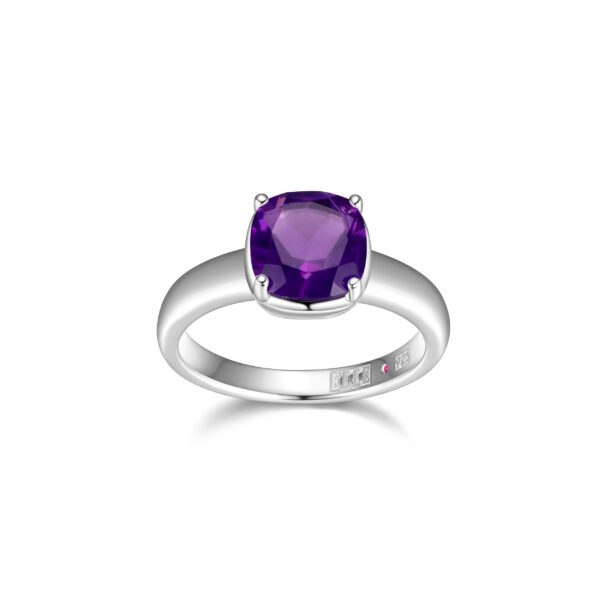 Silver ELLE Amethyst Ring