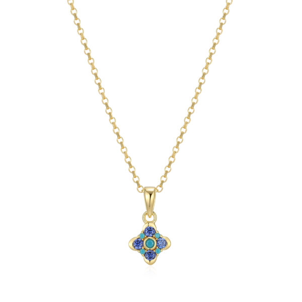 Gold Plated Silver REIGN Clover Necklace