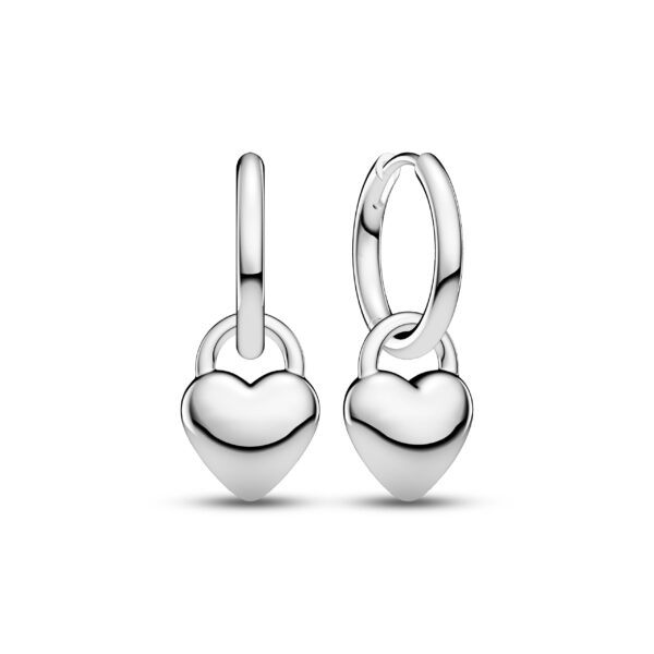 Sif Jakobs Silver Huggie Heart Earrings