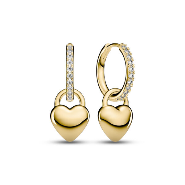 Sif Jakobs 18K Gold Plated Huggie Heart Earrings