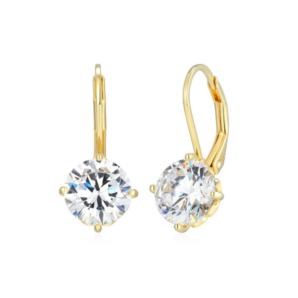 Reign Gold Plated Silver Cubic Zirconia Earrrings