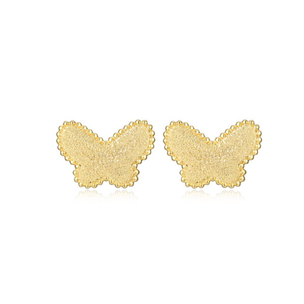 Reign 18K Gold Plated Butterfly Studs
