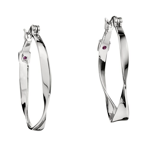 Sterling Silver ELLE Hoop Earrings