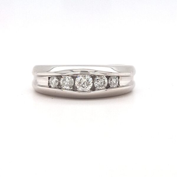 ESTATE Gents Diamond Channel Band