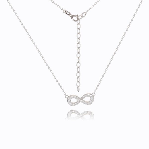 Reign Silver Infinity CZ Necklace
