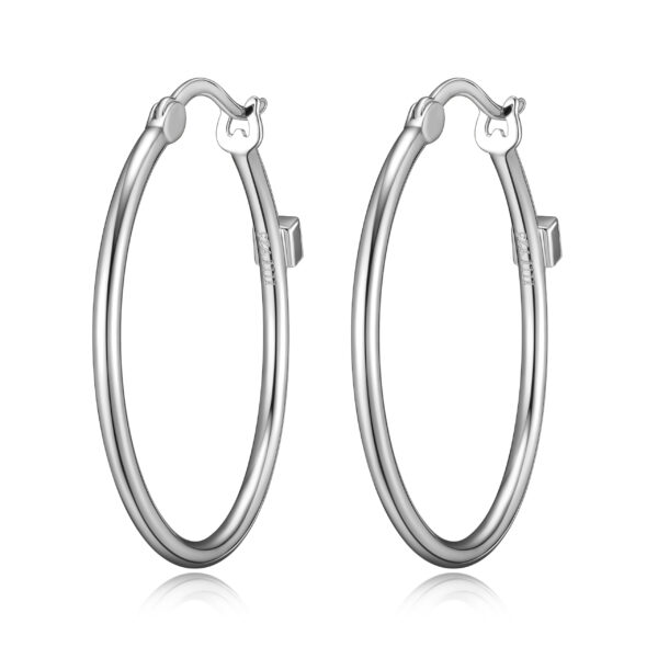 Sterling Silver ELLE Hoop Earrings