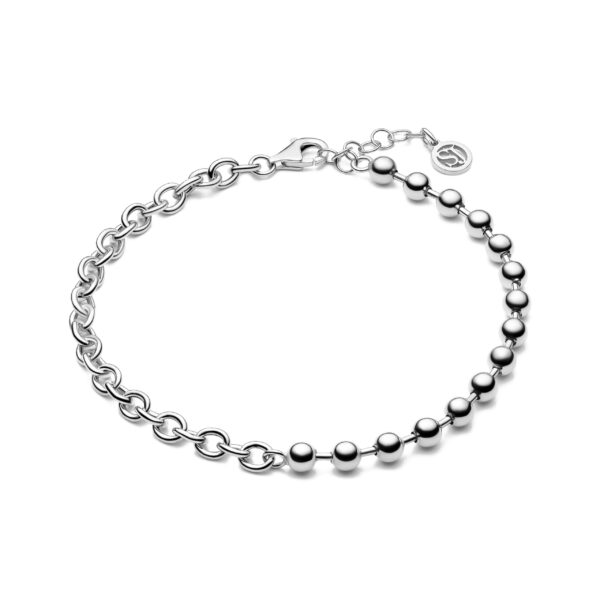 Sif Jakobs Silver Bead/Cable Link Bracelet
