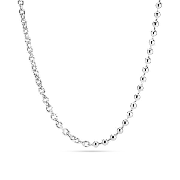 Sif Jakobs Silver Bead/Cable Link Necklace