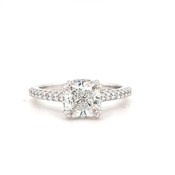 ESTATE Cushion Cut Lab Grown Diamond Engagement Ring