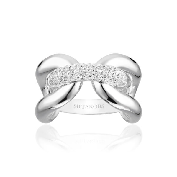 Sif Jakobs Silver Cubic Zirconia Designer Ring
