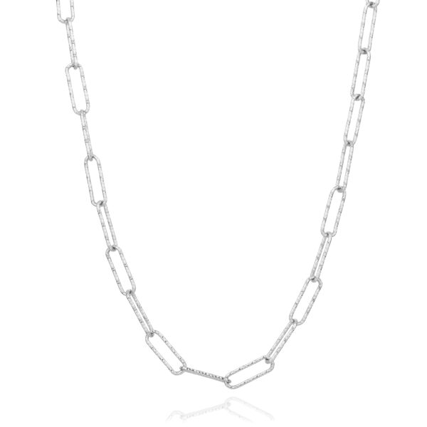 Sif Jakobs Silver Paperclip Link Necklace