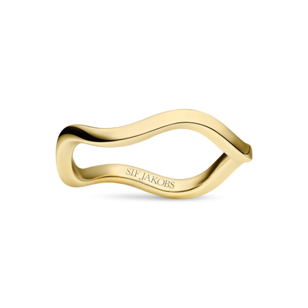 Sif Jakobs 18K Gold Plated Stackable Wave Ring