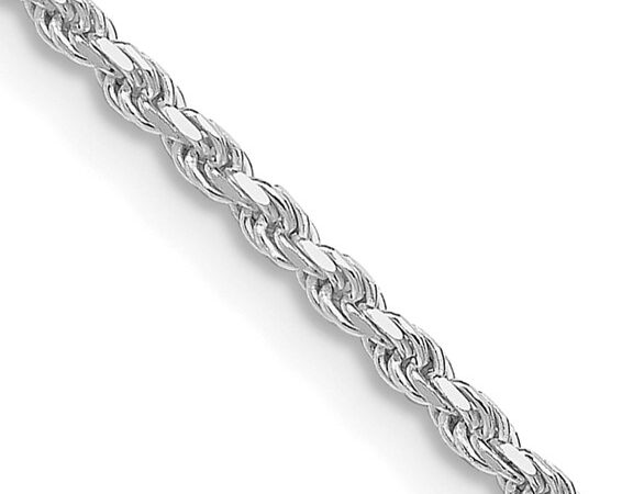 Sterling Silver Diamond Cut Rope Chain