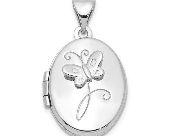 Sterling Silver Butterfly Locket