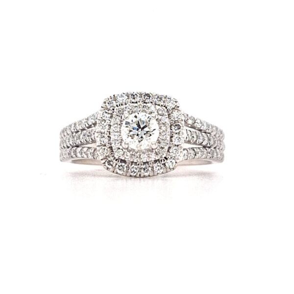 ESTATE Diamond Double Halo Ring