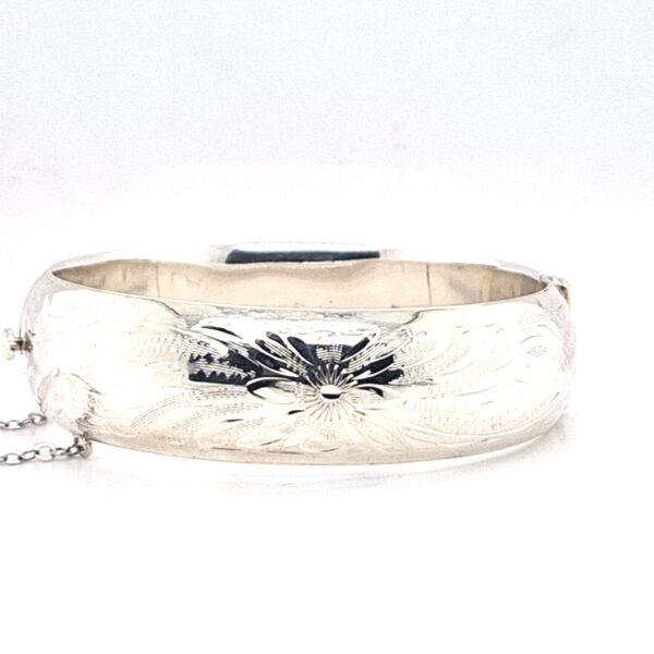 ESTATE Hand Engraved Burkhardt Bangle
