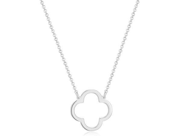 Reign Sterling Silver Clover Necklace
