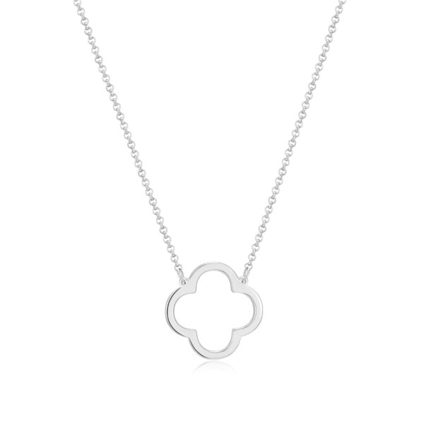Reign Sterling Silver Clover Necklace