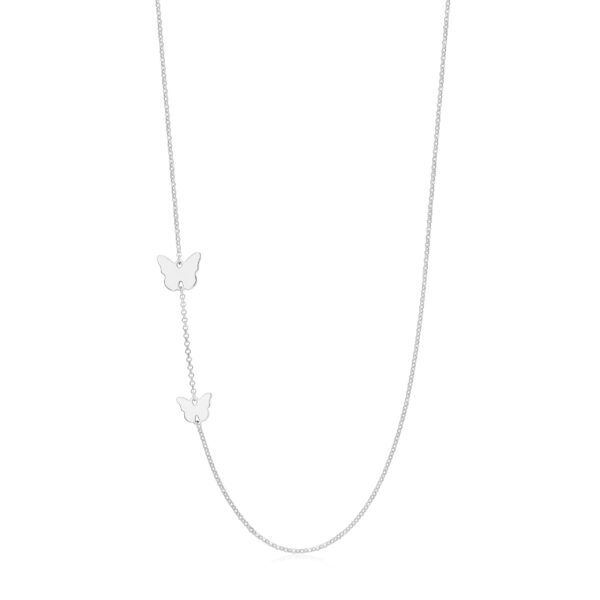 Reign Silver Butterfly Necklace