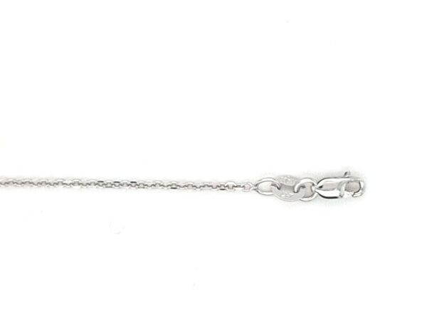 10K White Gold Rolo Link Chain