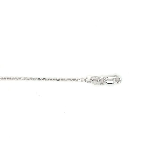 10K White Gold Rolo Link Chain